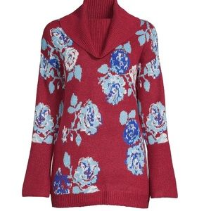 The Pioneer Woman Floral Jacquard Sweater Large (12-14) NEW